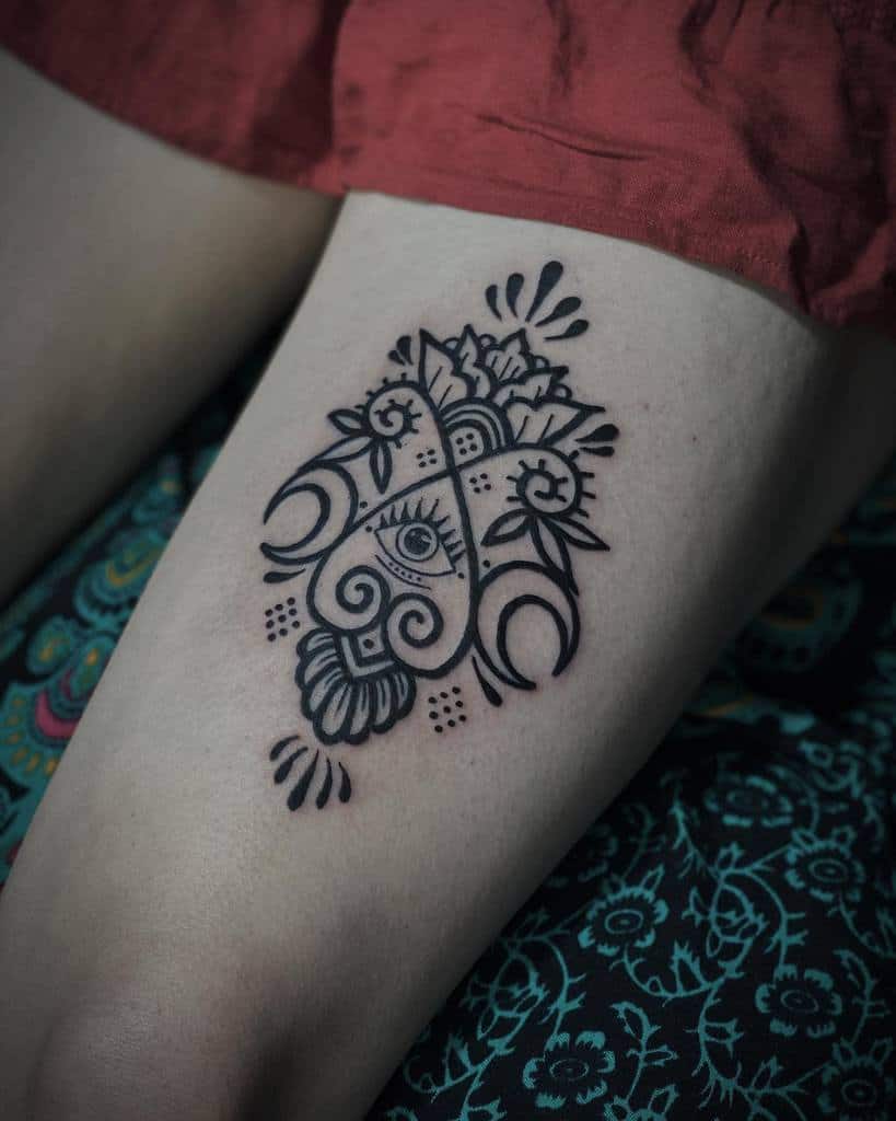 Tribal Leg Tattoos for Women vanylla_art_tattoo