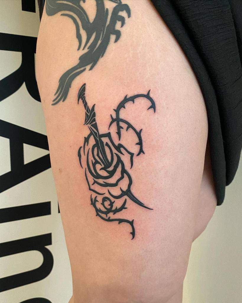 Tribal Rose Flower Tattoo gerberainc_2nd