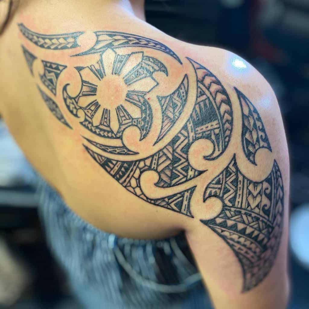 Tribal Shoulder Tattoos for Women makelucktattoo