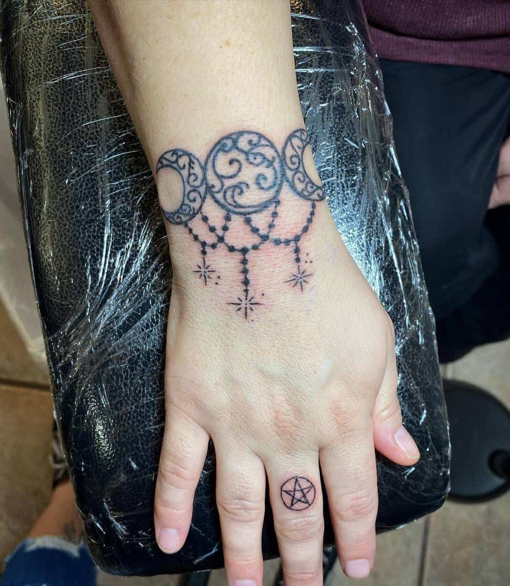 spells tattooed on hands  Hand tattoos Witchcraft tattoos Tattoos