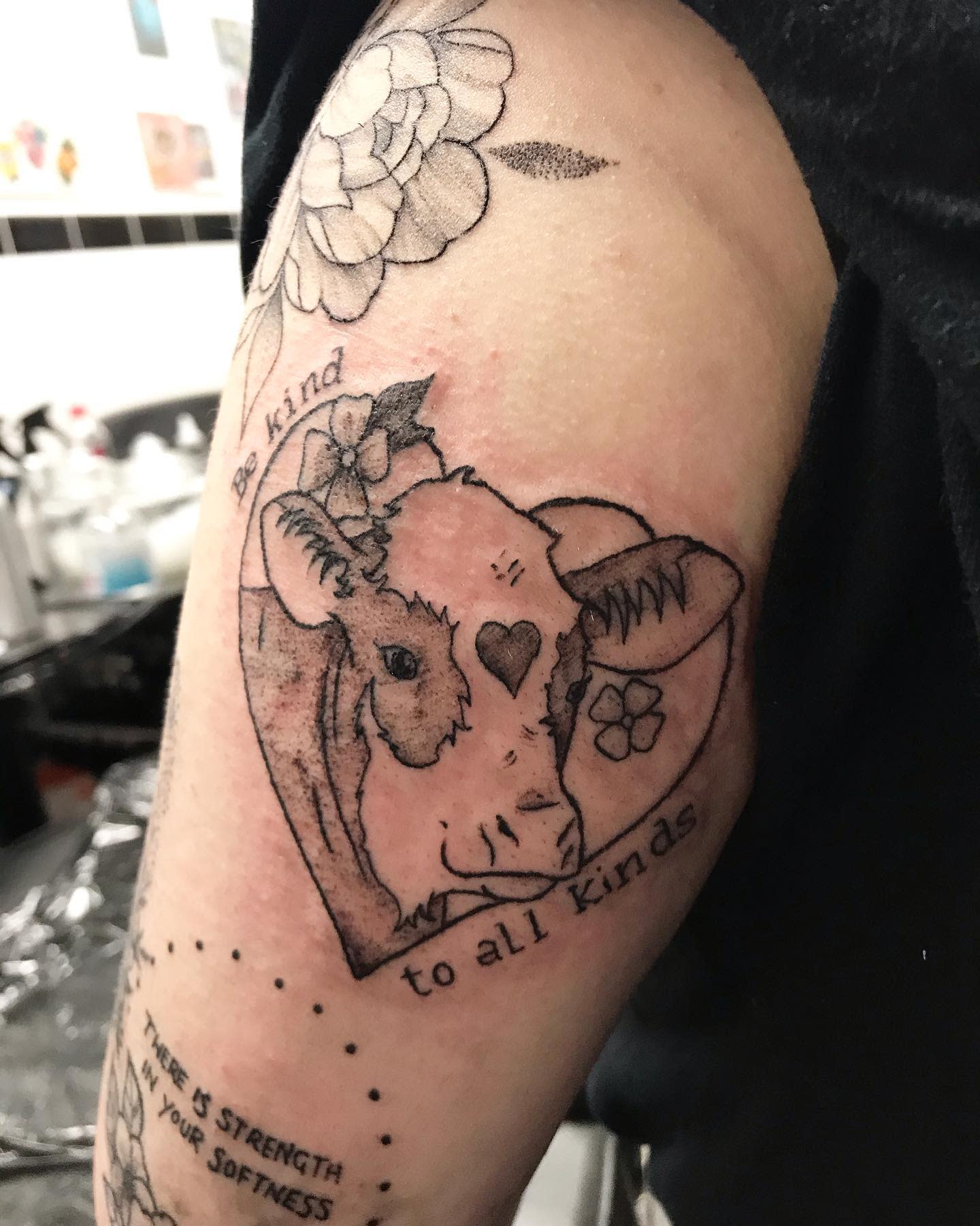 Cow Vegan Tattoo -foxytatts