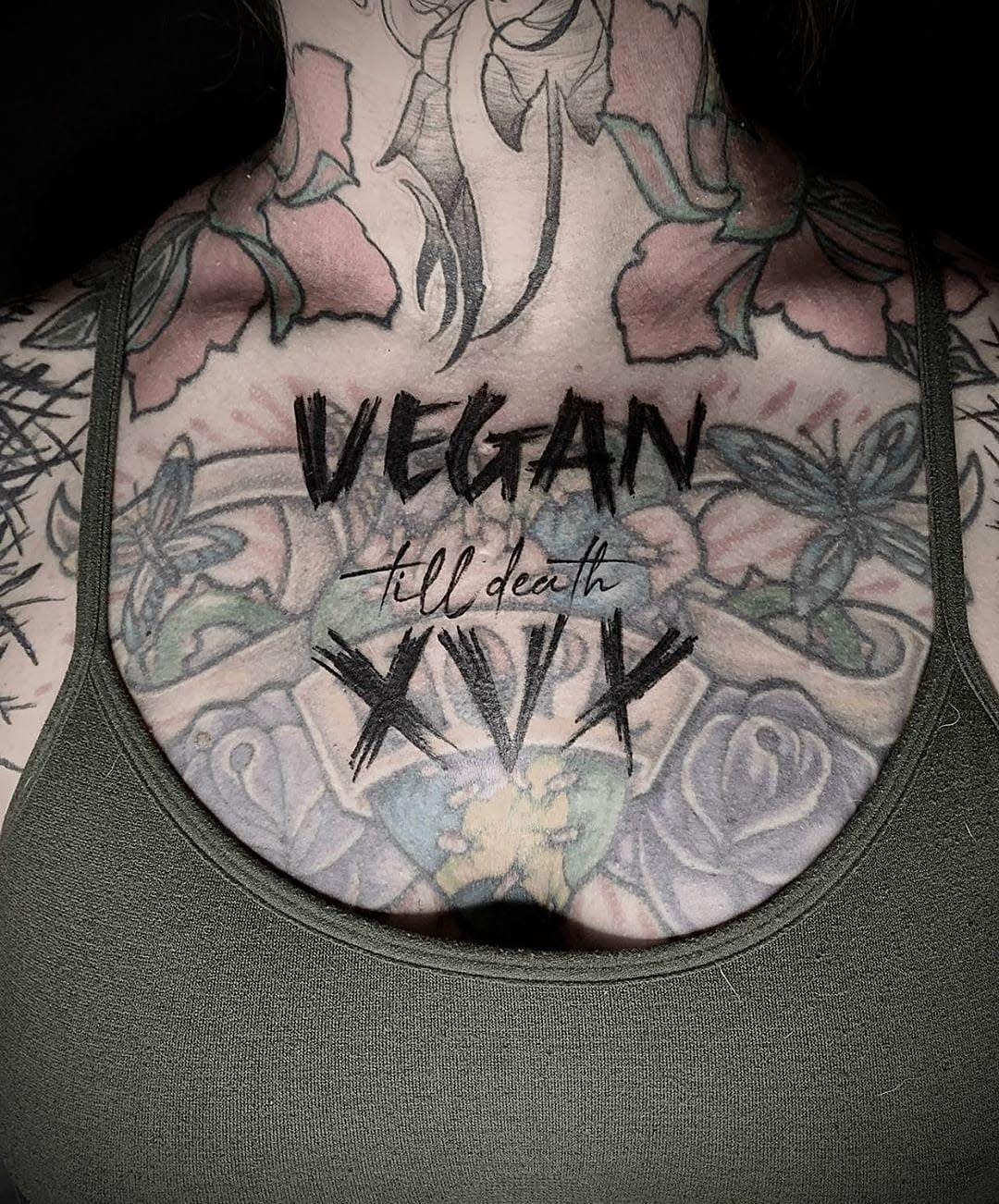 Straight Edge Vegan Tattoo -louisexvxfury