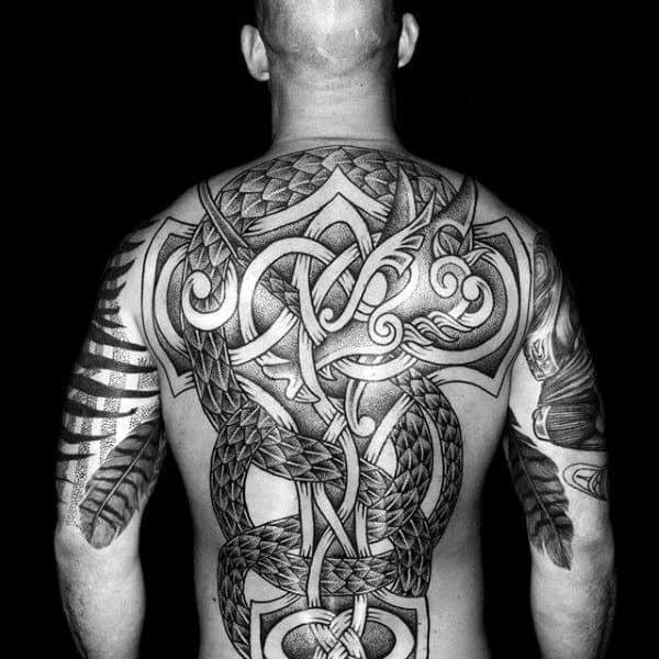 Bicep Traditional Viking Tattoos For Men