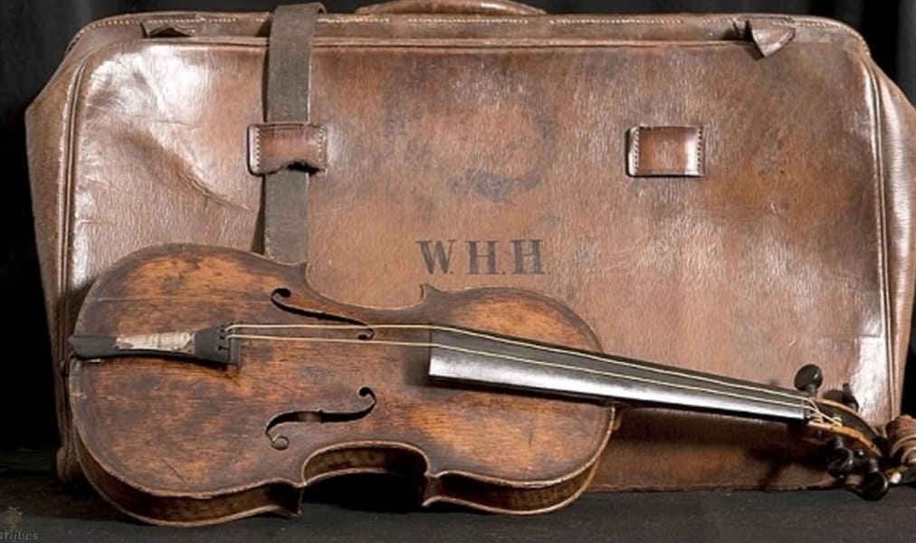 Violin from the wreck of the Titanic