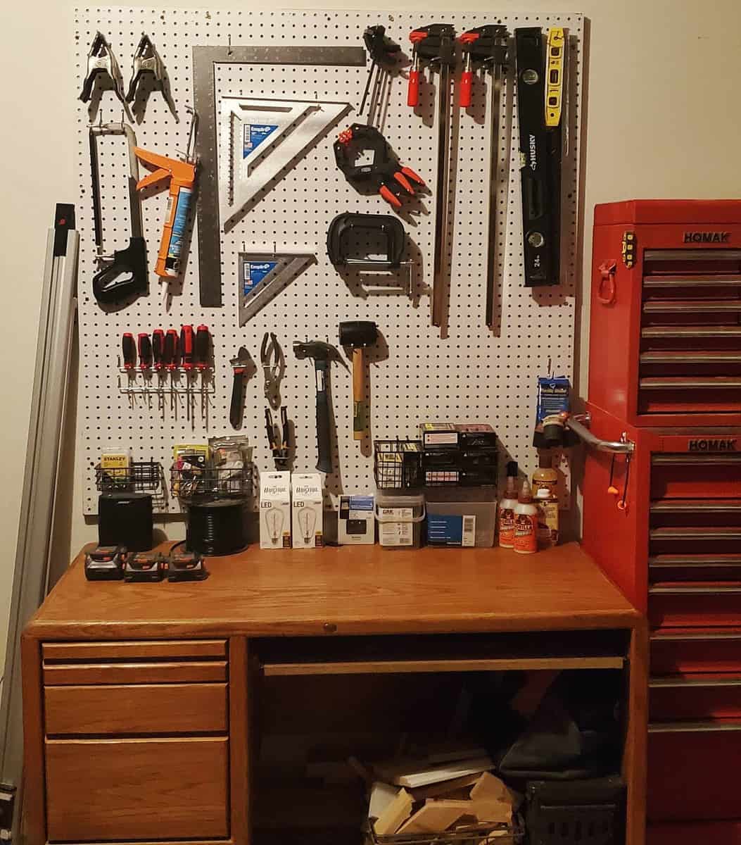 Wall Tool Storage Ideas -rabideauwoodworking