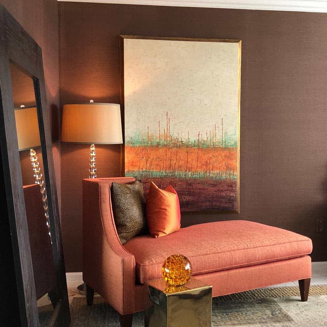 Wallpaper Brown Living Room Ideas 2 -josephpubillonesinteriors