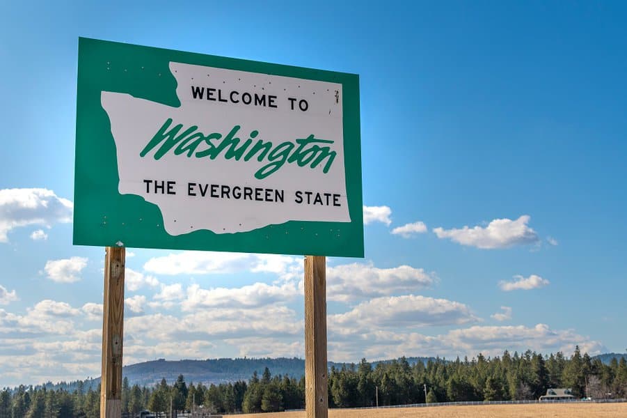 Washington Welcome Sign