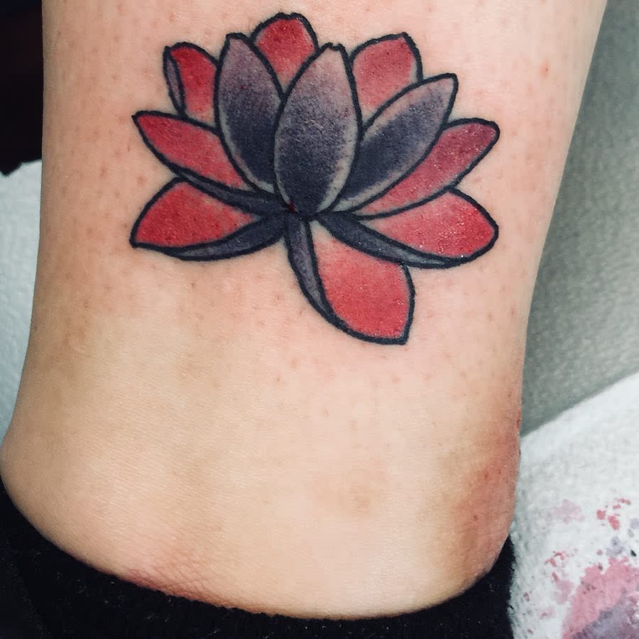 Traditional Water Lily Tattoo -darkbaphomette