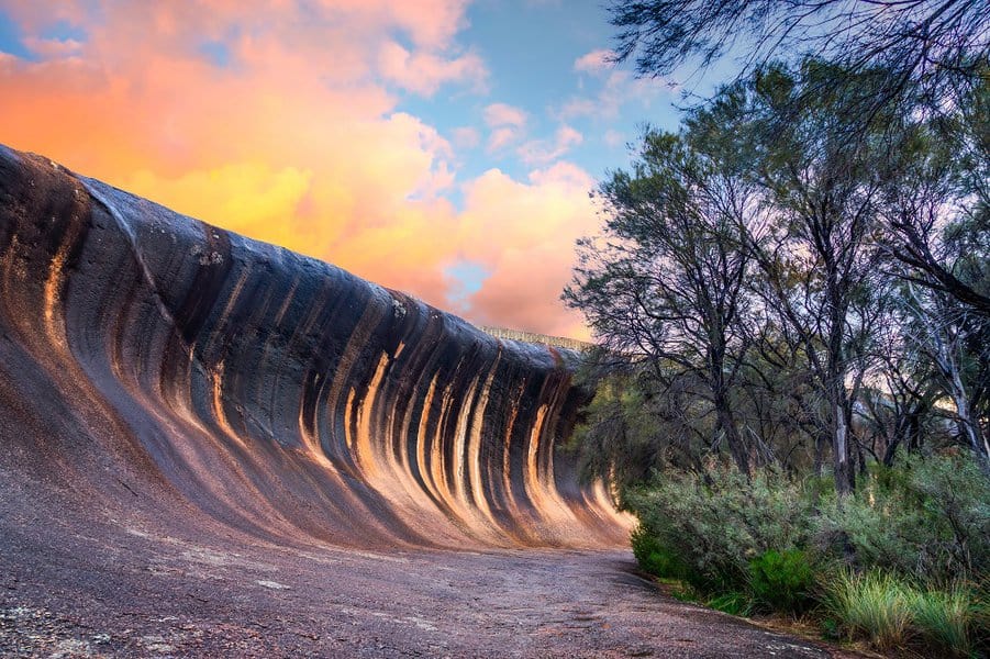 Wave Rock near the town of Hyden, Western Australia