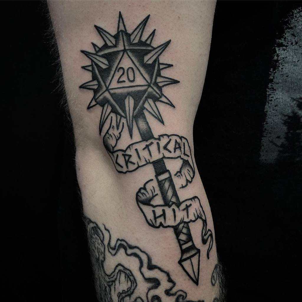 Weapons Dungeons And Dragons Tattoos Danmorristattoo