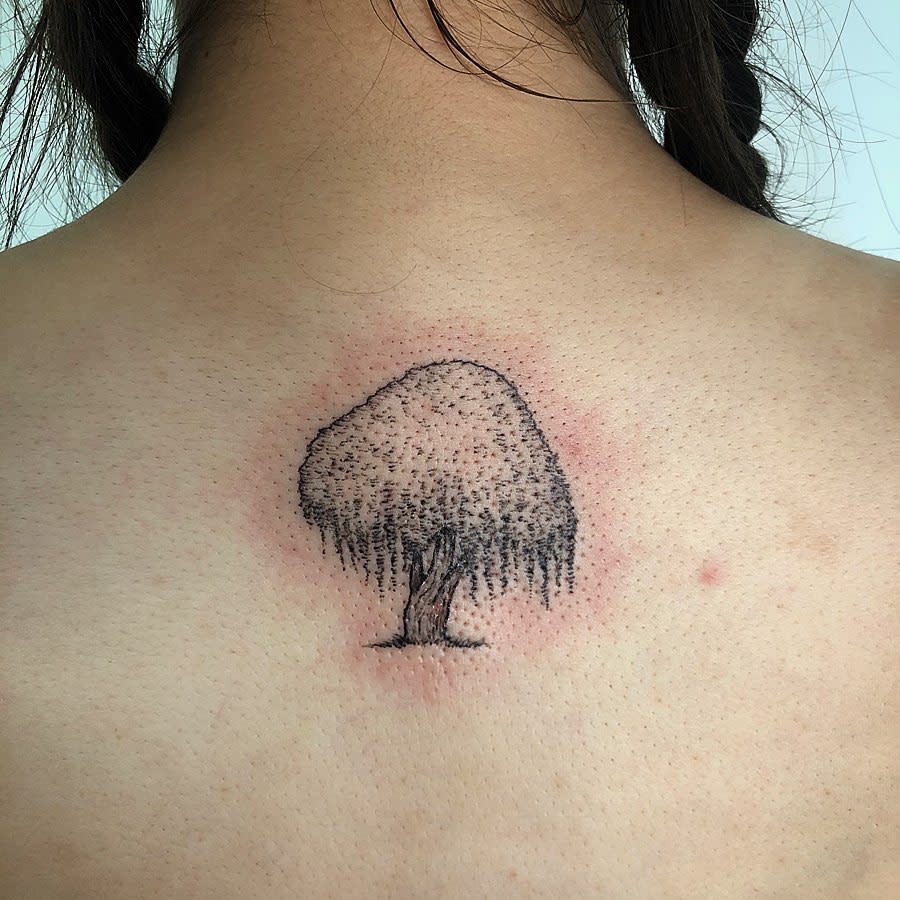 Small Weeping Willow Tattoo -jonmap