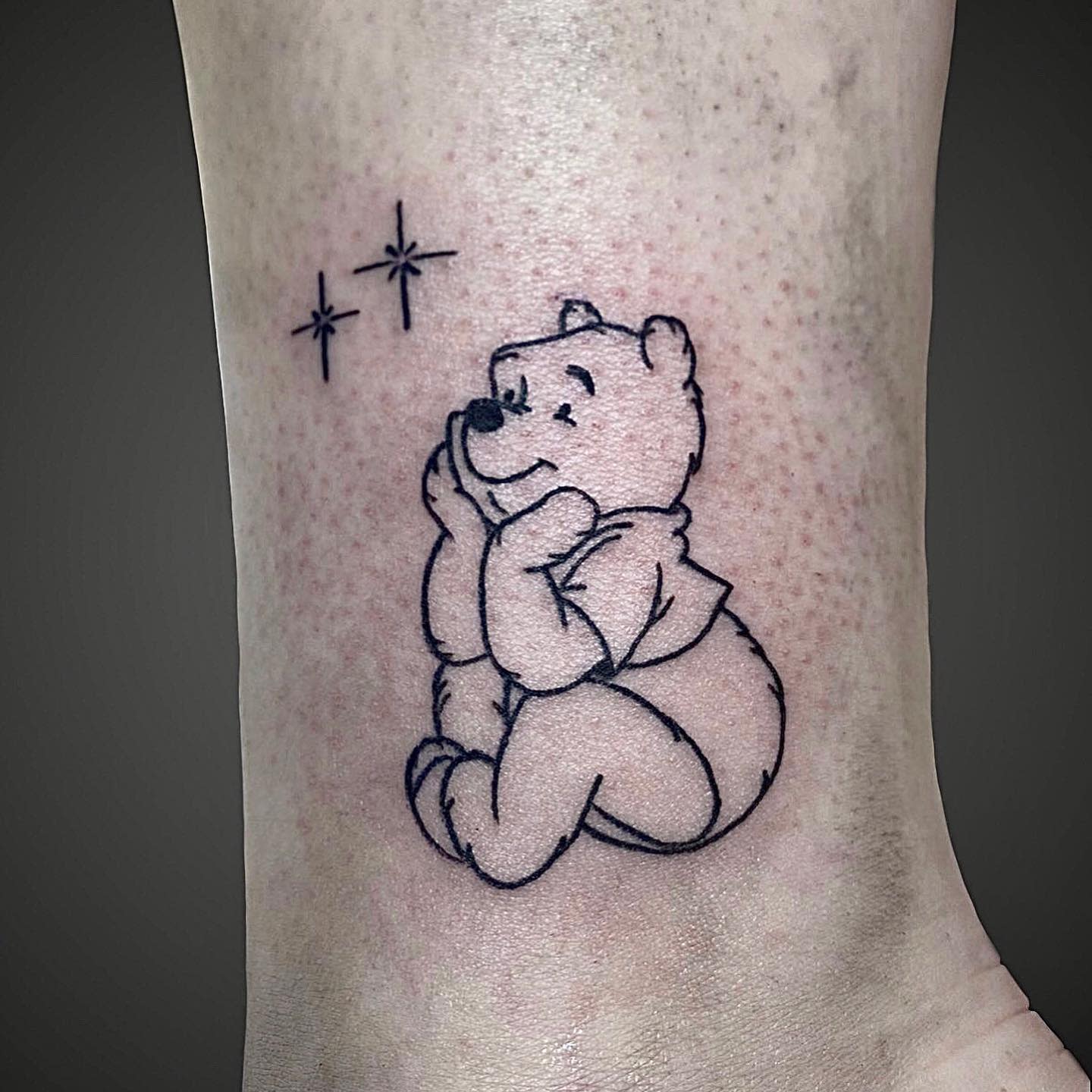 Esquema del tatuaje de Winnie the Pooh -monkey_doodle209