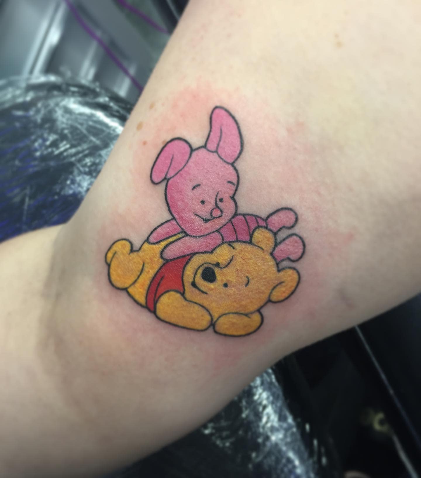 Tatuaje Piglet Winnie the Pooh -carlyjademason