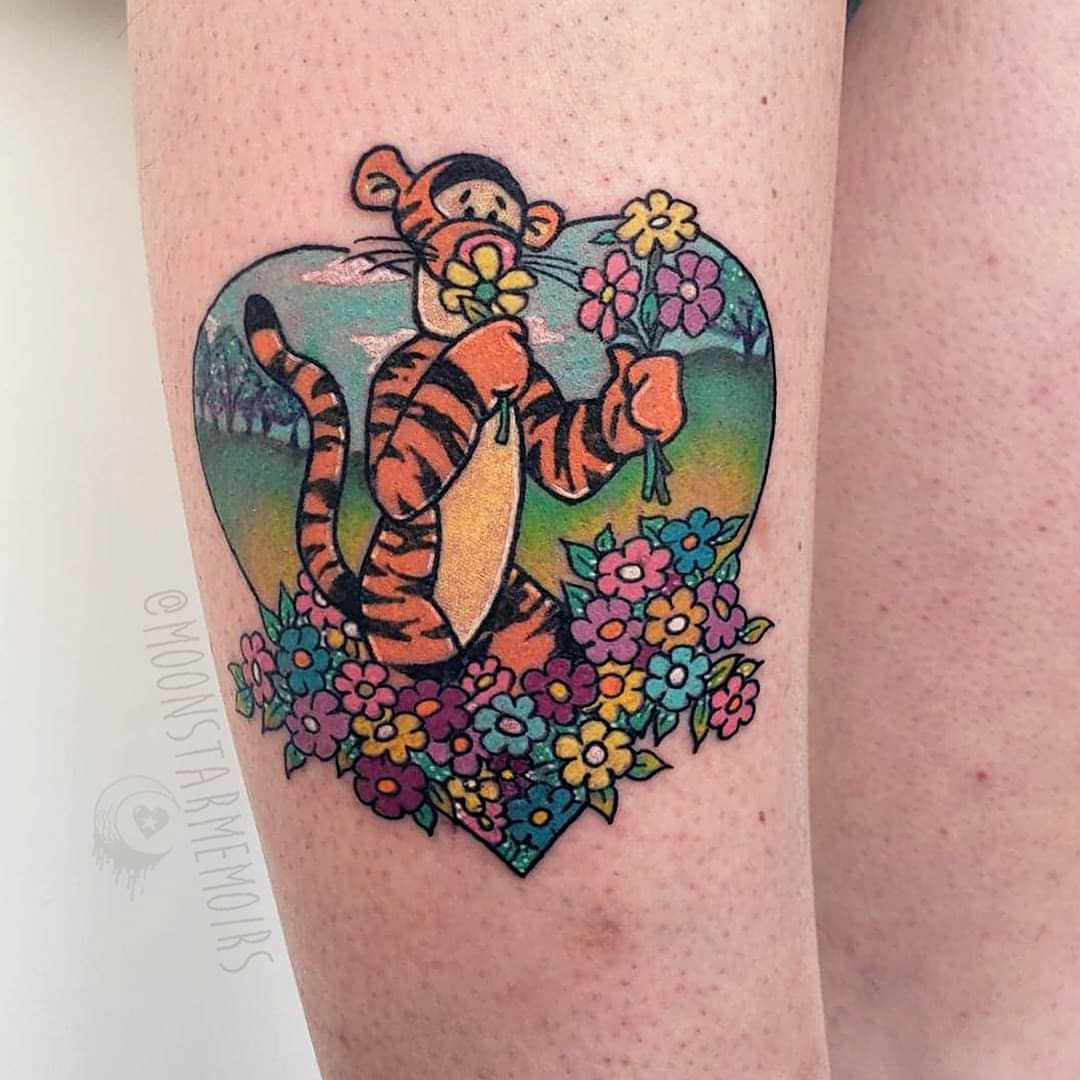 Tatuaje Tigger Winnie the Pooh -moonstarmemoirs