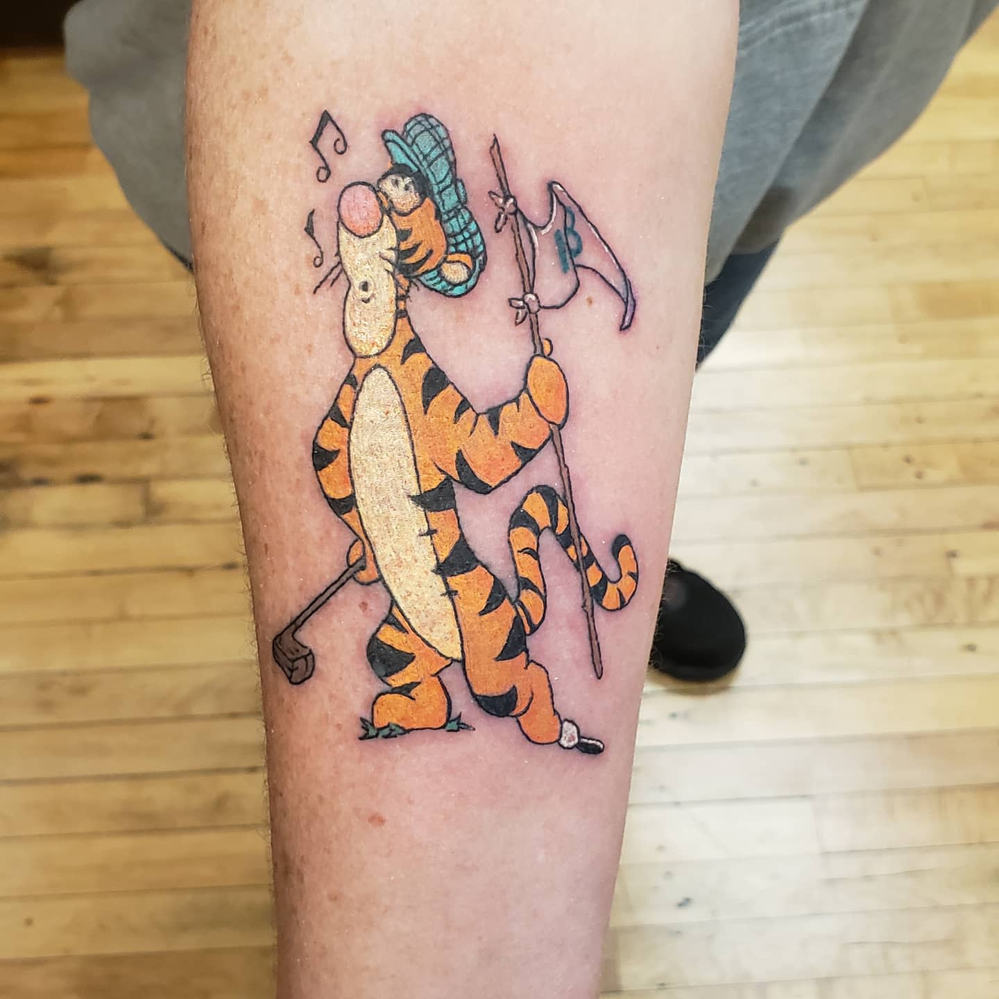 Finally got my favorite tiger tattooed Loved this design and I think  people on here would too  rcalvinandhobbes