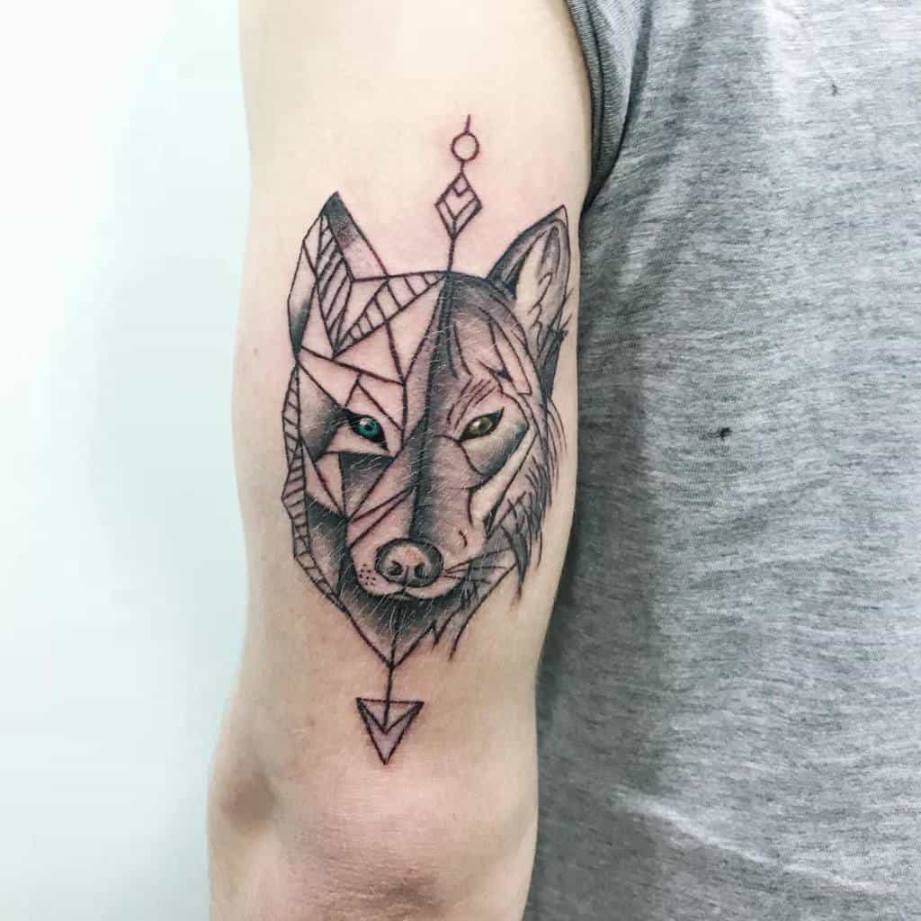 Wolf Upper Arm Tattoos lydu91