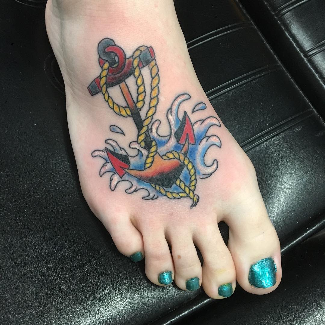 Women Foot Tattoos permagrafix