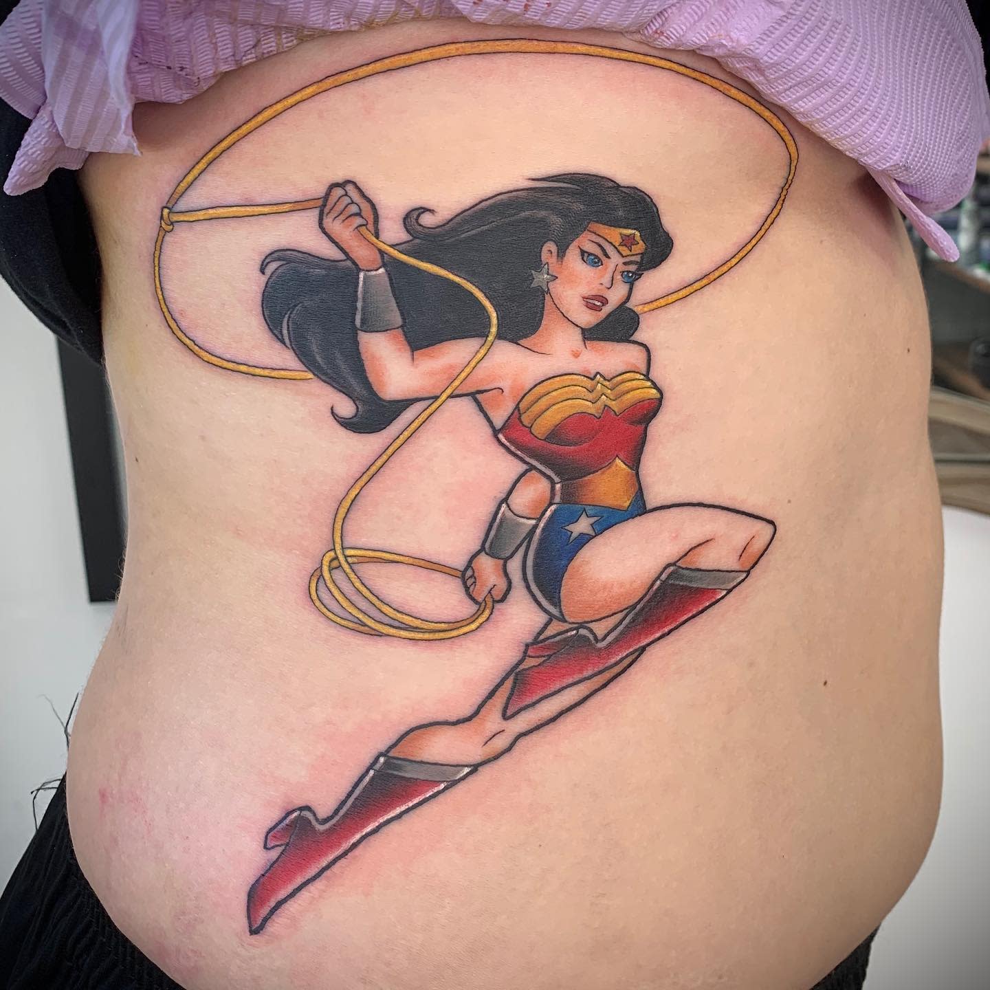 Comic Wonder Woman Tattoo -apb_tattoo