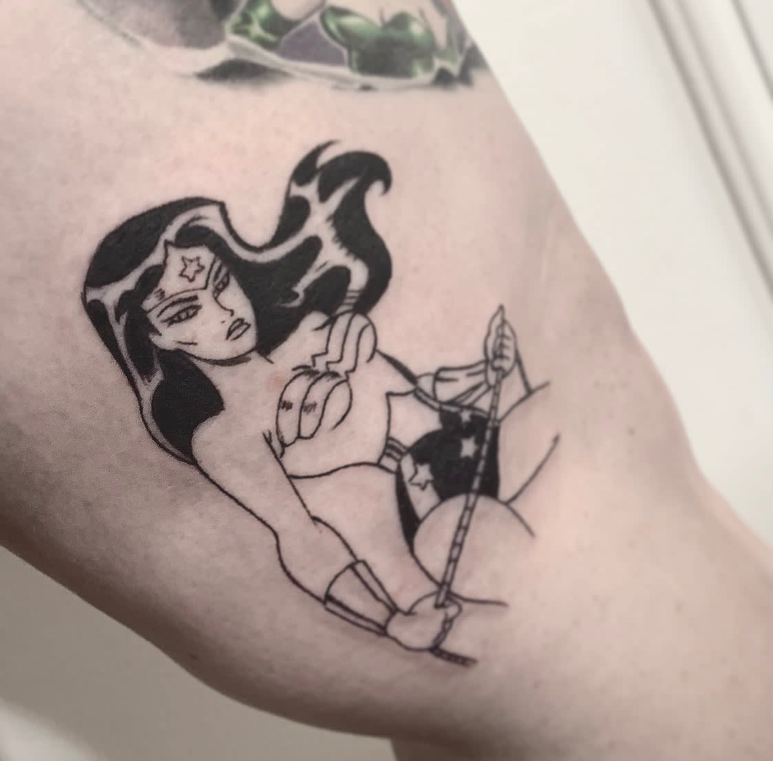Comic Wonder Woman Tattoo -kathleensanders