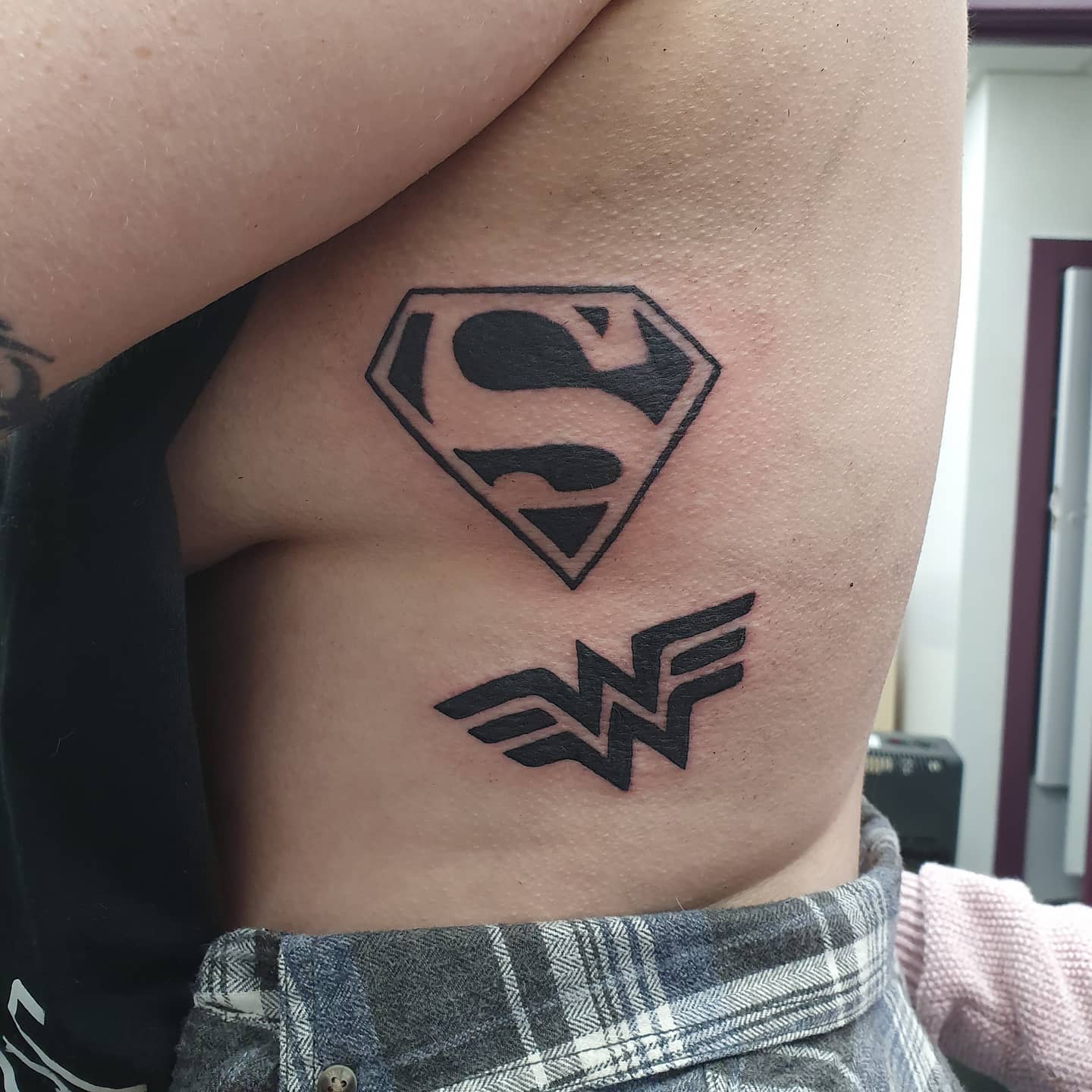Superman Wonder Woman Tattoo -helen_tinc_etherington