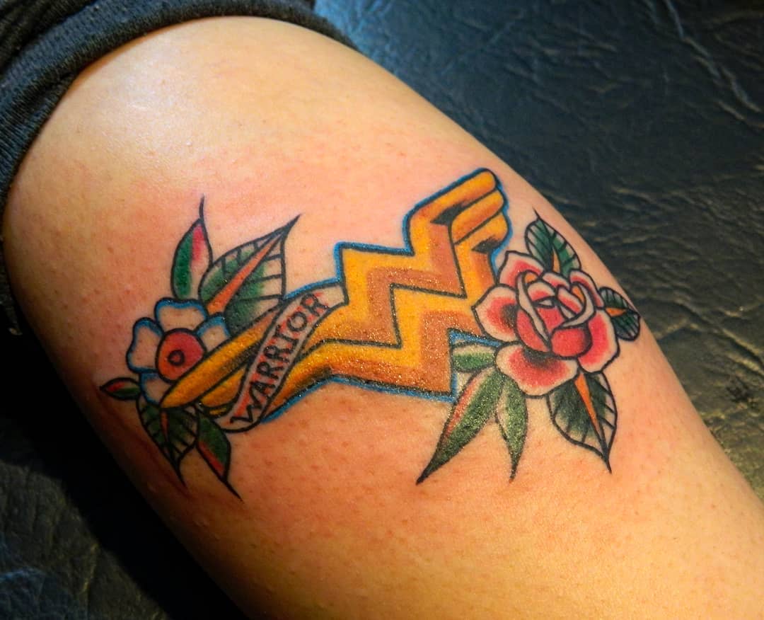 Tatuaje Tradicional De La Mujer Maravilla -yamisalmon