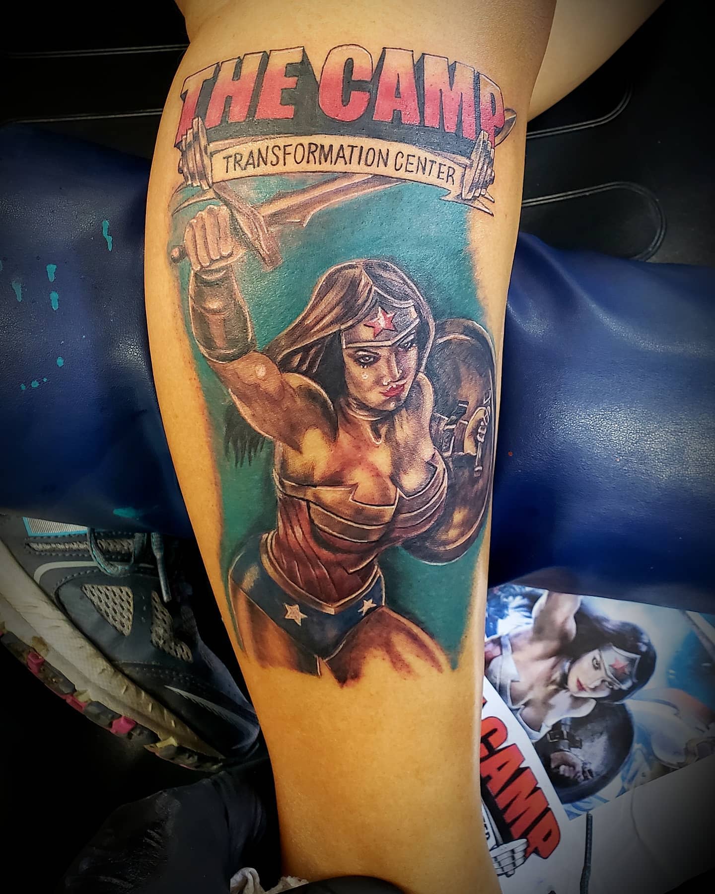 Warrior Wonder Woman Tattoo -camachostattooparlor
