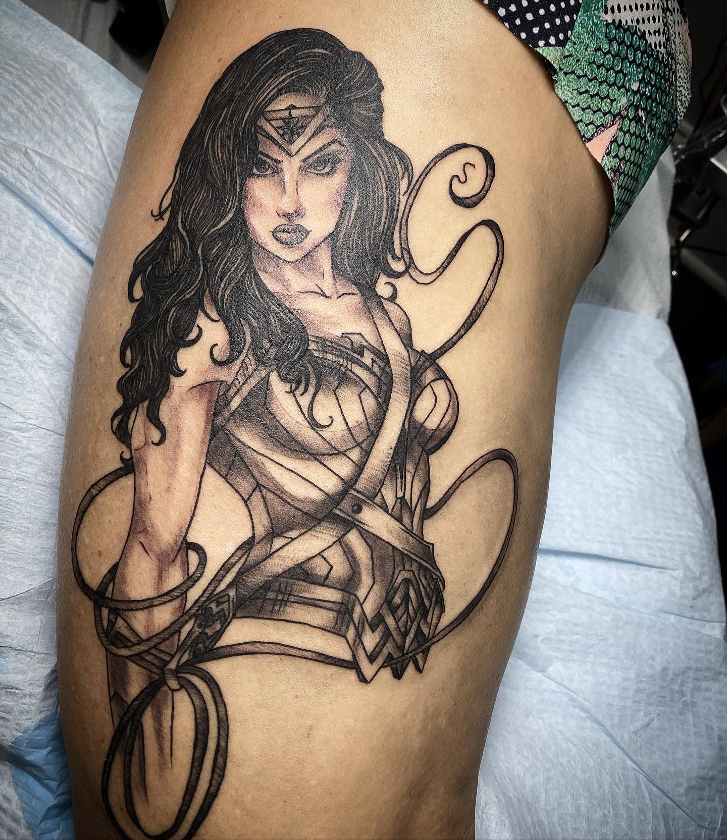 Warrior Wonder Woman Tattoo -primrose.tattoo