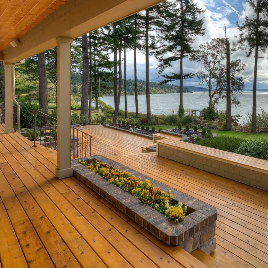 Wood Deck Decorating Ideas -cedarcountrylumber