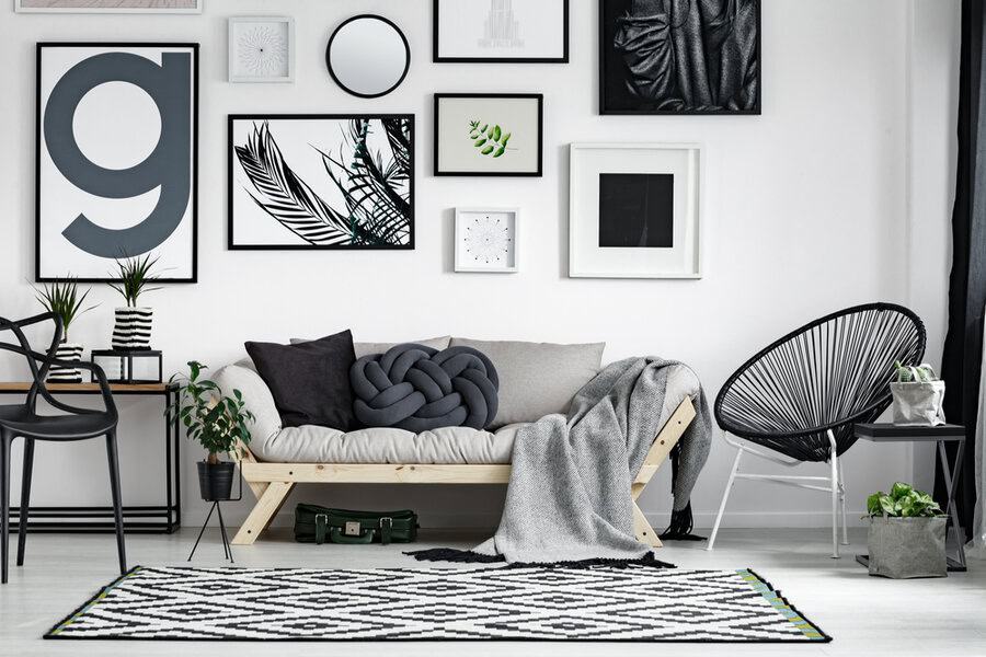 The Secret of the Black and White Art in any Colour Scheme