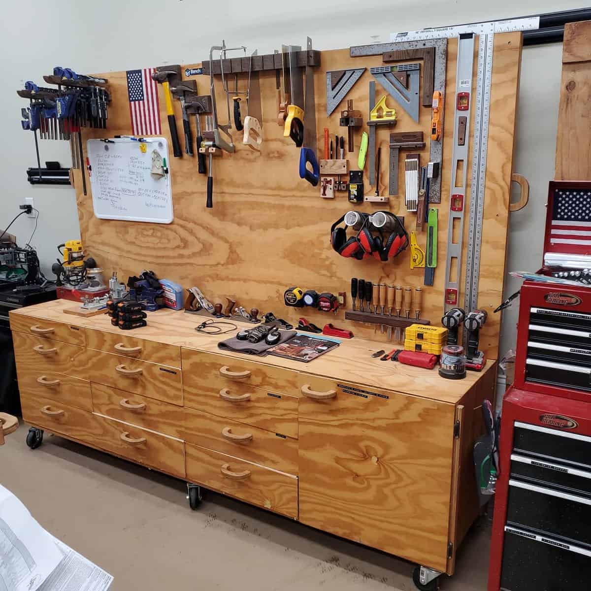 Workbench Tool Storage Ideas -benchtopwoodworks