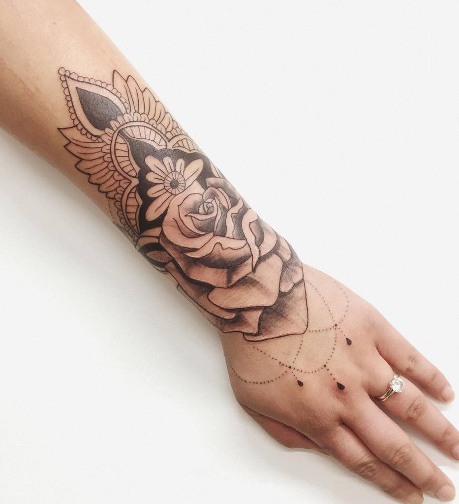 Wrist Hand Chandelier Tattoo Crystalrose.i.am