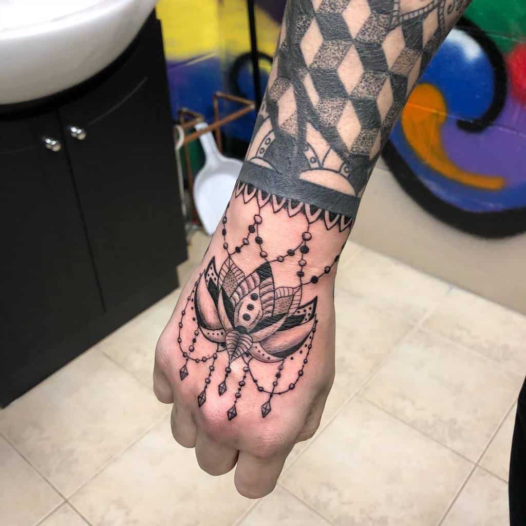 Wrist Hand Chandelier Tattoo dead_man_worx