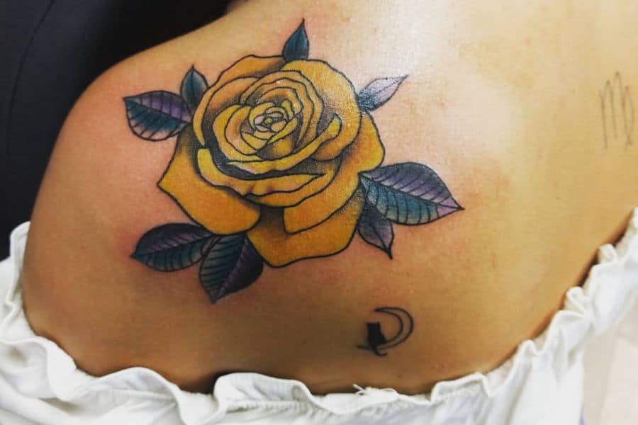 31 Yellow Rose Tattoo Ideas