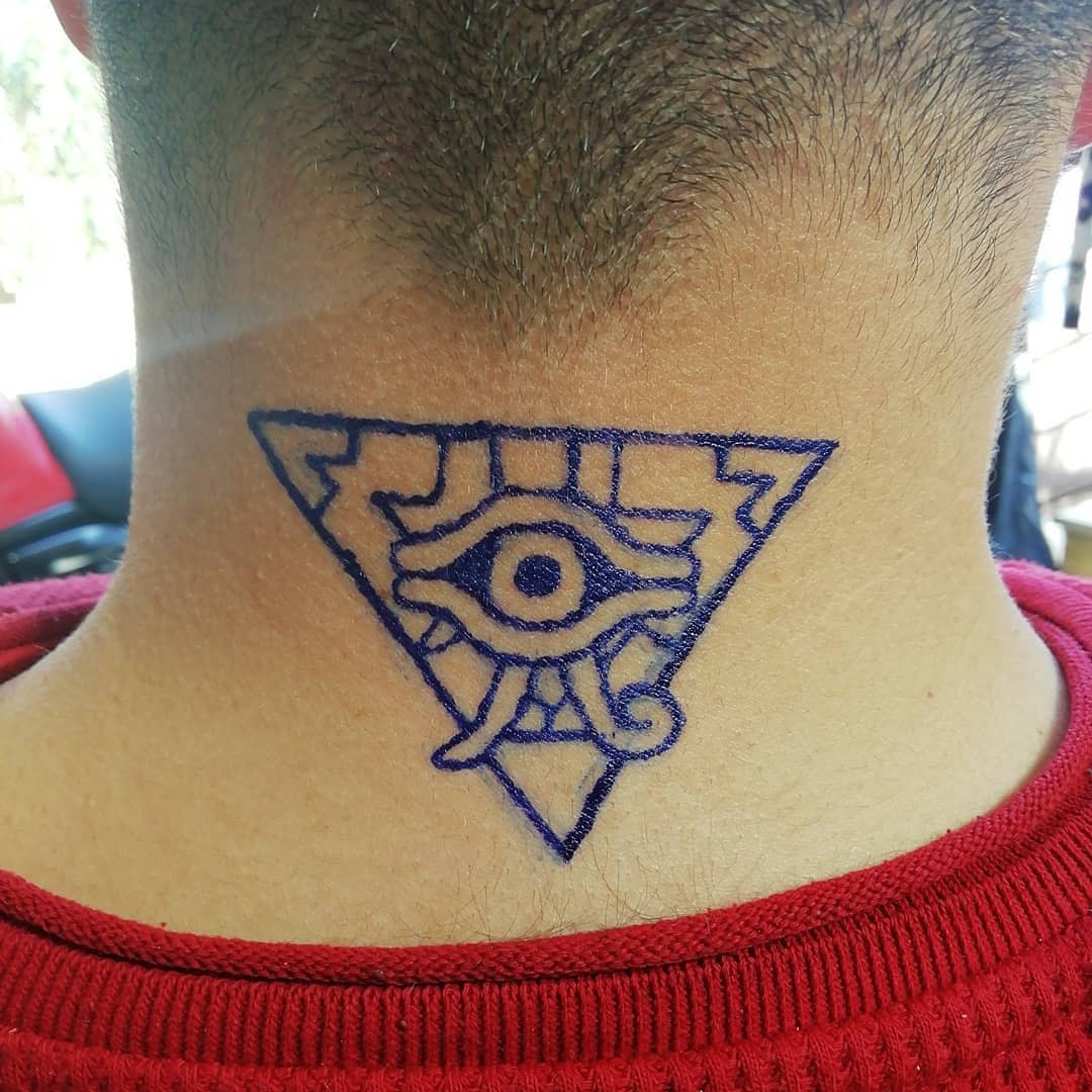 Made my first tattoo the millennium puzzle Thought you guys would  appreciate it  ryugioh