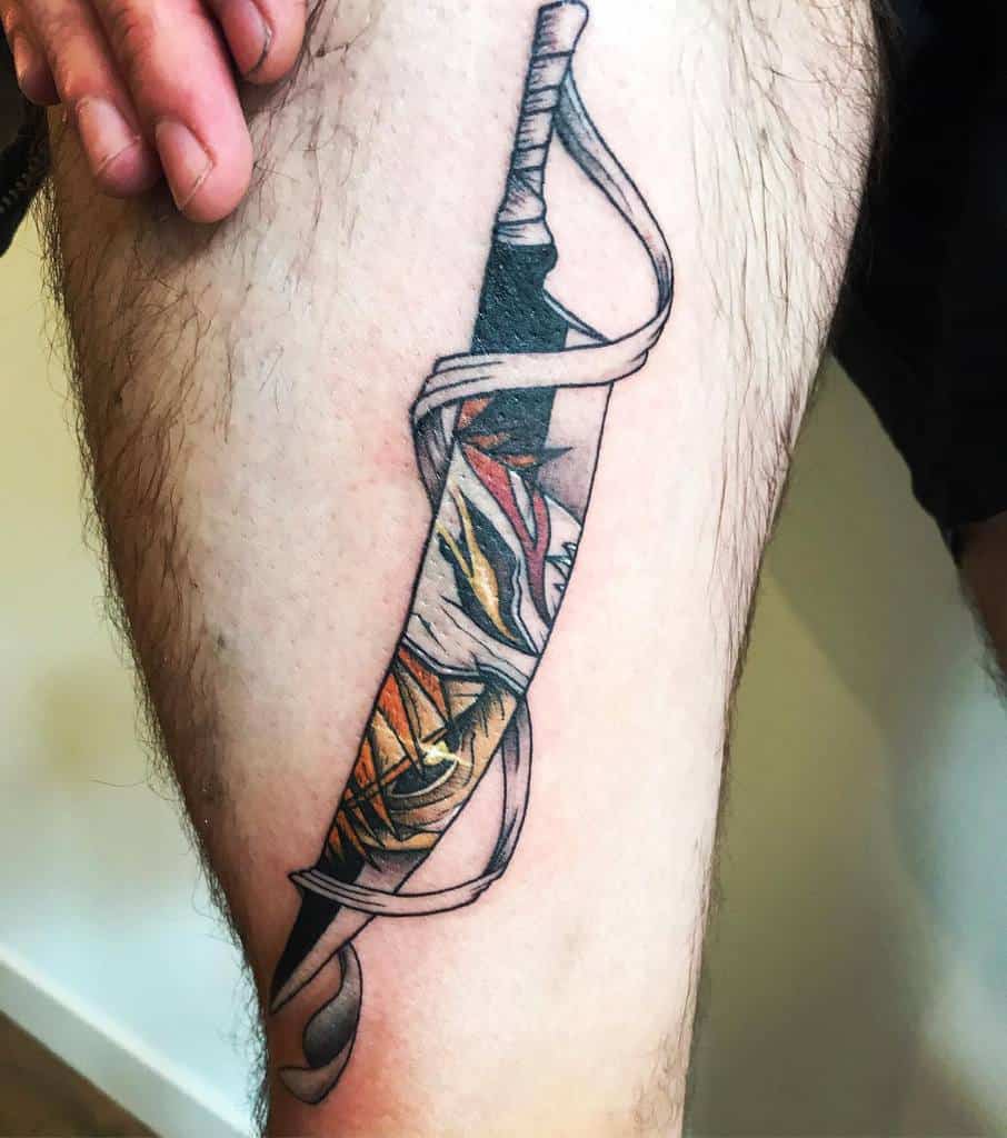World Tattoo Gallery on Twitter Anime swords tattoos done by   Coldchillchild httpstcoNWphydAp12  Twitter