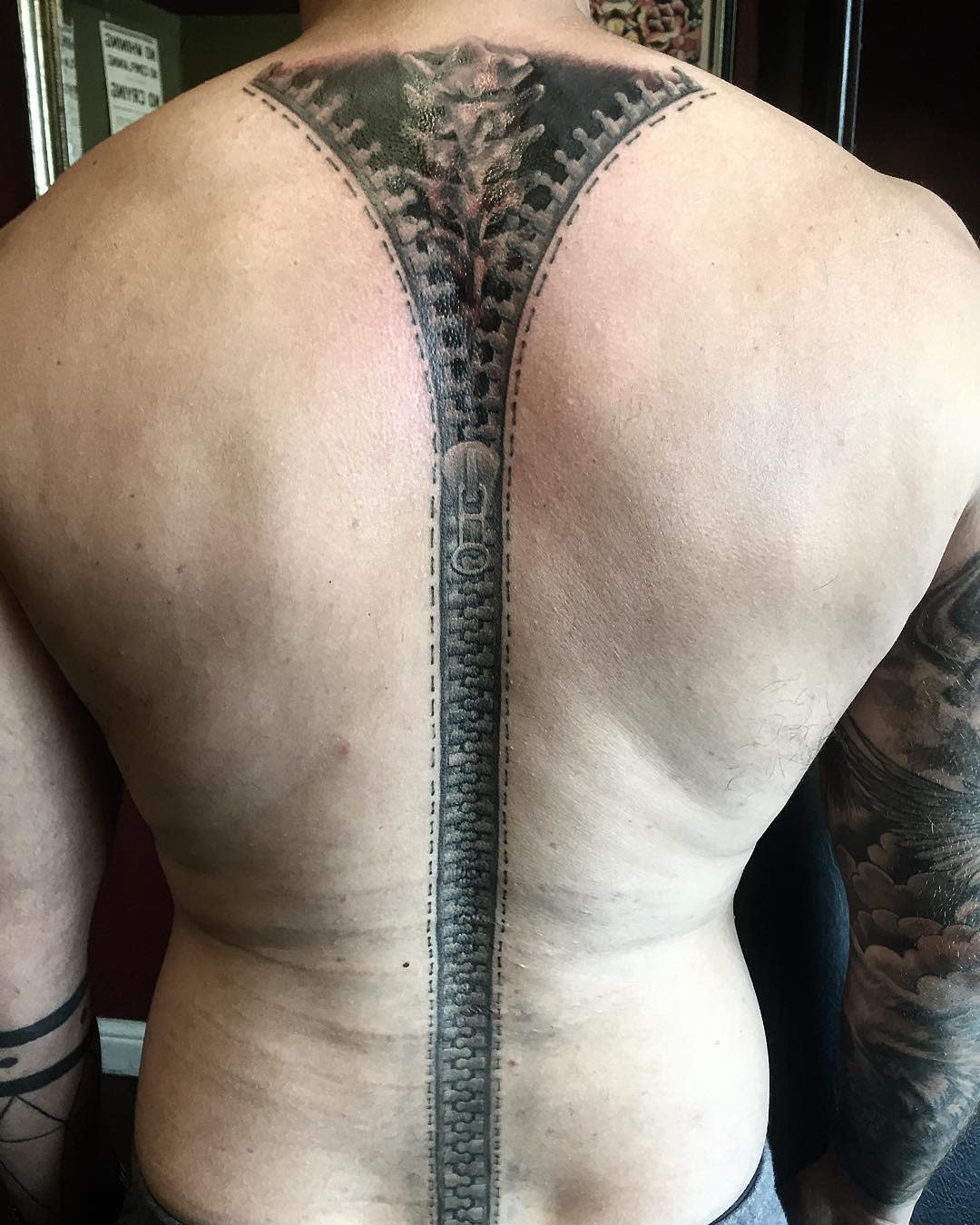 Realistic Zipper Tattoo -garrybevantattoos