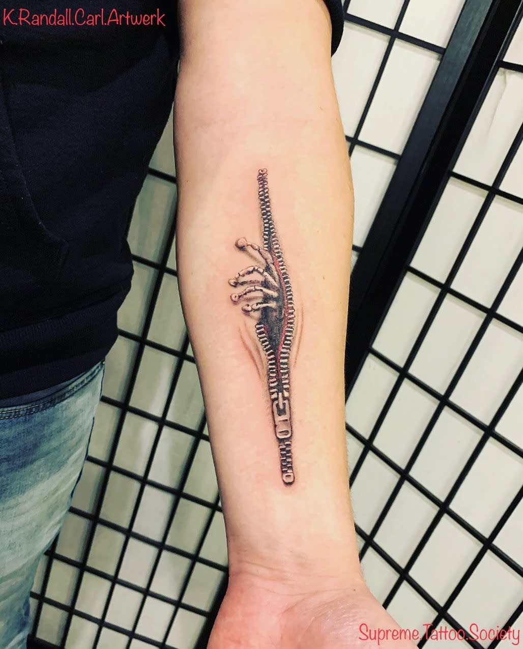 Unique Zipper Tattoo -k_randall_carl