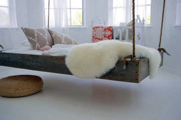 rustic wooden hanging bed best hanging bed ideas