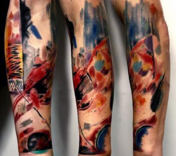 Abstract Arts Tattoos Men On Forearm