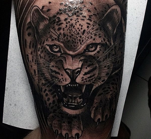 Cheetah sleeve tattoo  Jaguar tattoo Leopard tattoos Tattoos
