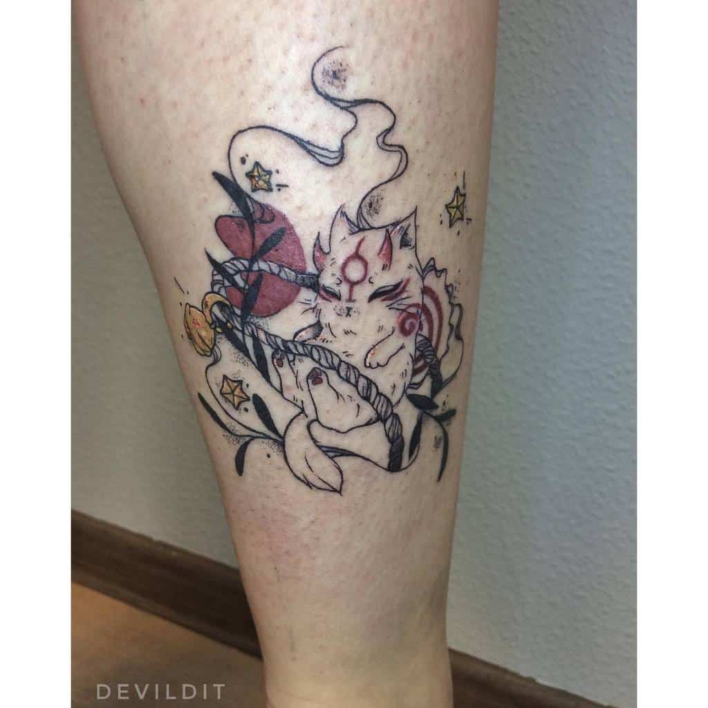 Amaterasu Okami Tattoos Maddy.tattoo