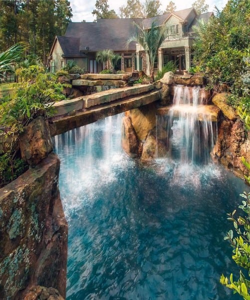 Top 70 Best Backyard Waterfalls - Water Feature Design Ideas