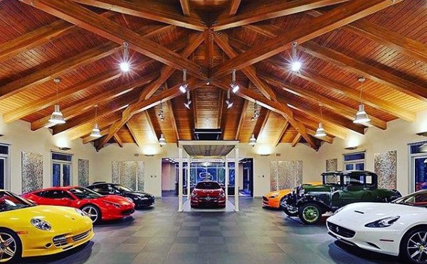 Amazing Garages Dream Design With Wood Beam Ceiling And Lift In Floor