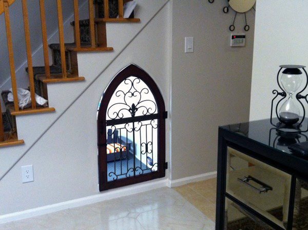 Amazing Gate Dog Room Under Staircase