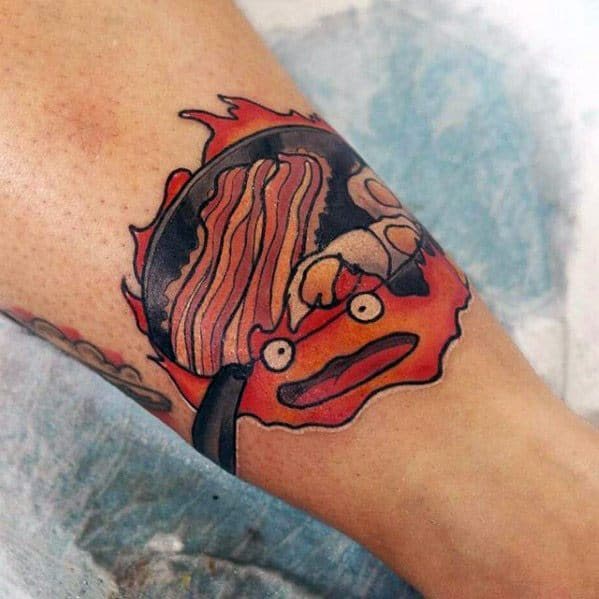 Lisa Tattoos  Calcifer the fire demon from Howls Moving Castle for Marc  thanks  tattoo tattoos ink inked tatts tattooer totd  instatattoo guyswithtattoos anime colourtattoos neotrad eternalink  fire howlsmovingcastle 