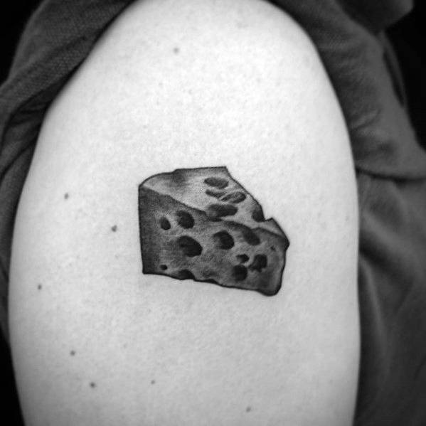 Amazing Mens Cheese Tattoo Designs