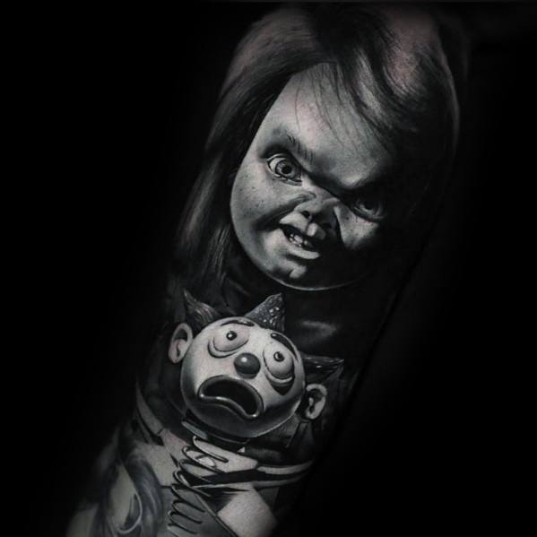 Amazing Mens Chucky Tattoo Designs