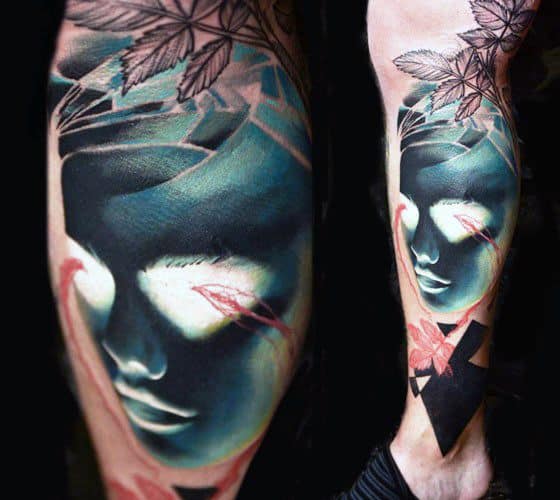 Amazing Mens Inverted Tattoo Designs
