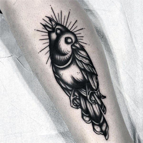 Amazing Mens Magpie Tattoo Designs