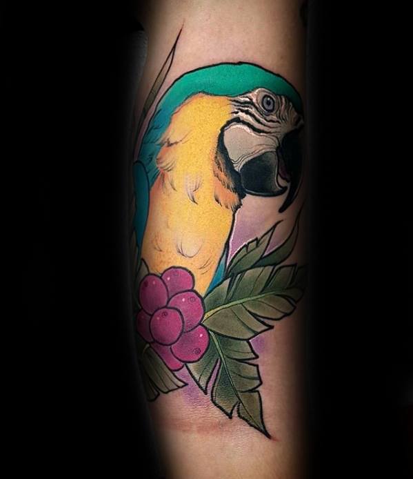 Parrot Temporary Tattoo